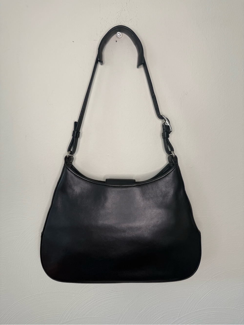 COACH Vintage Y2K Black Slim Leather Shoulder Bag 🖤 #8134